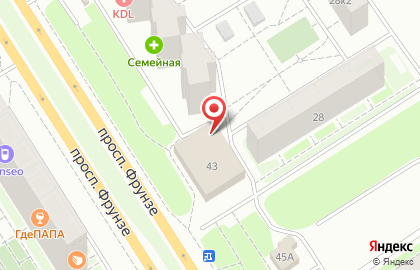 Торговый дом Русьмебель в Фрунзенском районе на карте
