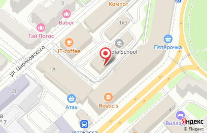 Братья Чистовы на улице Циолковского на карте