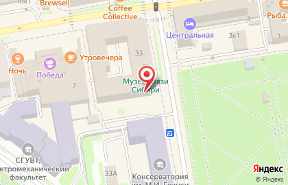 Новосибирский филиал Банкомат на Советской улице на карте