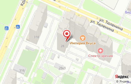 Служба доставки суши и пиццы Империя Вкуса Новосибирск на карте
