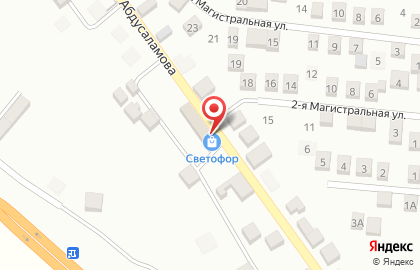 Супермаркет Светофор на Десятой линии на карте