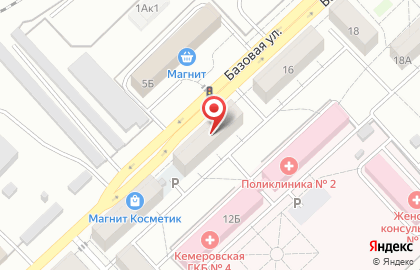 Барышня на Базовой улице на карте