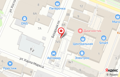 1C на Базарной площади на карте