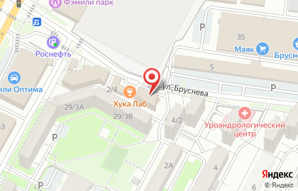 Образ на улице Бруснева на карте