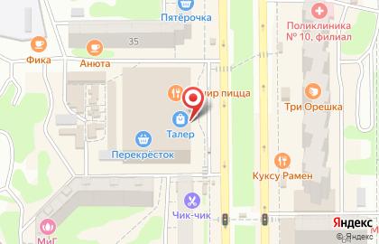 Мужская парикмахерская Срез в Советском районе на карте