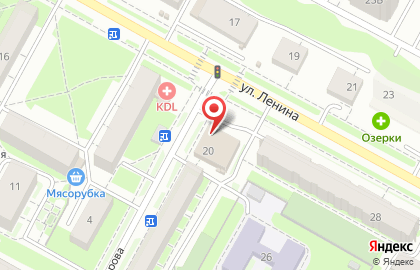 Сеть супермаркетов Мария-РА на улице Ленина на карте