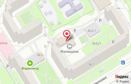 Общественный пункт охраны порядка Юго-Западного административного округа в Москве на карте