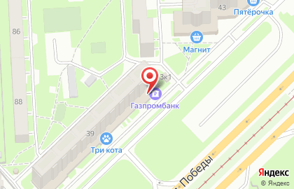 Газпромбанк на проспекте Победы на карте