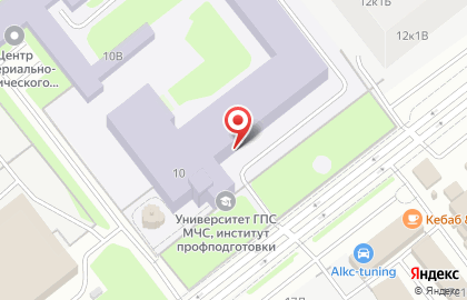 Санкт-Петербургский университет ГПС МЧС России в Санкт-Петербурге на карте