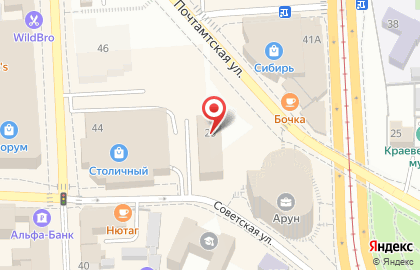 Администрация Советского района на Советской улице на карте
