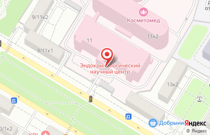 Национальный медицинский исследовательский центр эндокринологии в Москве на карте