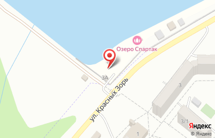 Досугово-развлекательный центр Озеро Спартак на карте