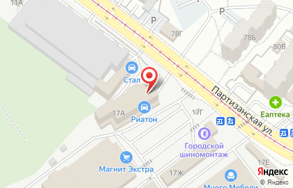 Магазин автотоваров для иномарок М5 на карте