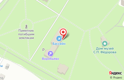 Санаторий Воробьево в Калуге на карте