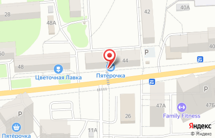 Супермаркет Пятёрочка на улице Карбышева, 44 на карте
