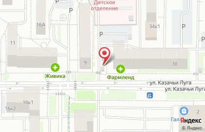 Киоск по продаже фруктов и овощей на улице Домостроителей на карте