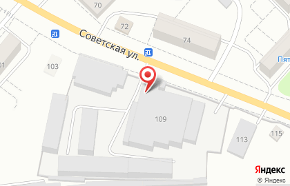 Булочно-кондитерский комбинат на Советской улице на карте