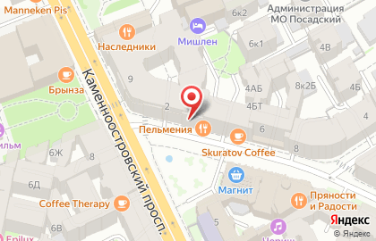Ресейл-бутик Комильфо на Малой Посадской улице на карте