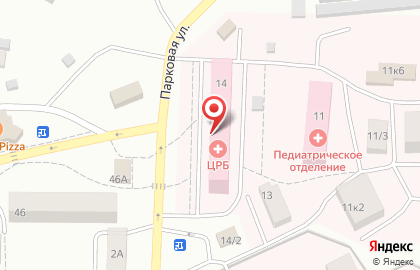 Больница Березовская районная больница на Парковой улице на карте