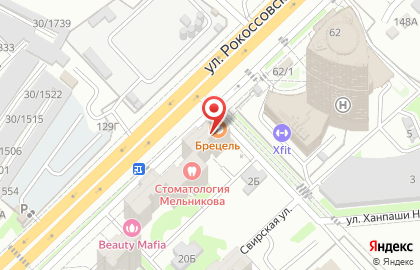 Магазин-пекарня Брецель в Центральном районе на карте
