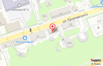 Клининговая компания Мир чистоты на улице Луначарского на карте