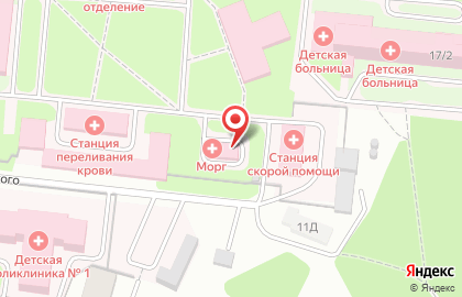 Муромская городская больница №3 на улице Островского на карте