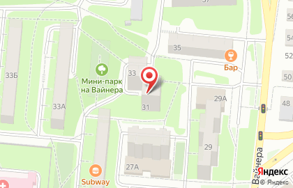 Парикмахерская Амели на улице Вайнера на карте