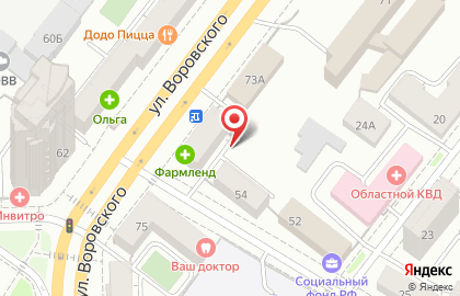 ДеКоль на улице Тарасова на карте