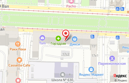 Центр медицинских анализов АБВ на улице Серпуховский Вал на карте