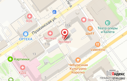 Клиника Эксперт на Ленина на карте