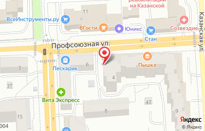 Киоск по продаже овощей и фруктов в Кирове на карте
