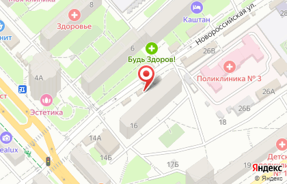 Магазин Волгоградский Мясокомбинат на Новороссийской улице на карте