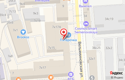 Мосцветторг на Преображенской площади (пл Семеновская) на карте