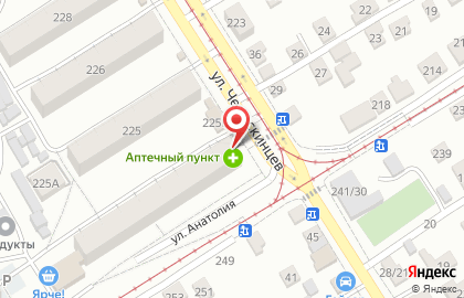 Аптека Алтфарм на улице Анатолия на карте