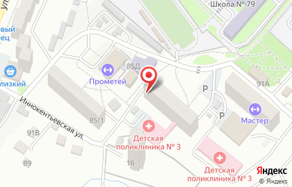 Борец на улице Лермонтова на карте
