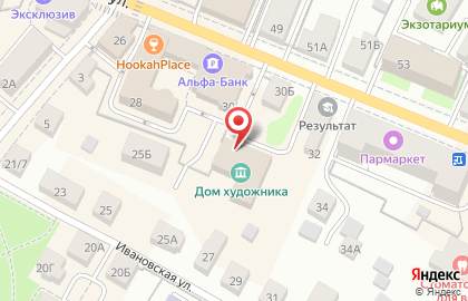 Салон-магазин Дом художника на Советской улице на карте