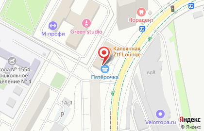 Магазин мясной продукции на улице Мусоргского на карте