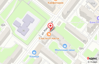 Магазин кондитерских изделий Сласти от Насти в Советском районе на карте