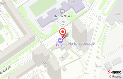 Гостиница Август на Площади Гарина-Михайловского на карте