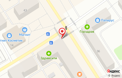 Киоск по продаже печатной продукции Марпи в Мурманске на карте