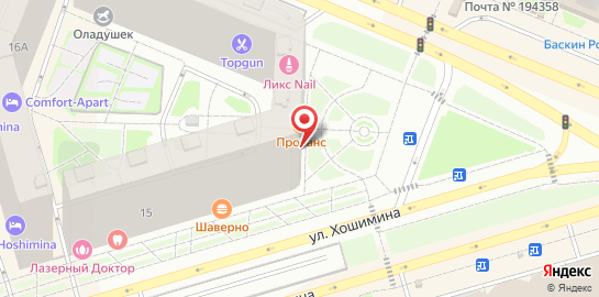 Студия взгляда Ресничка на проспекте Энгельса на карте