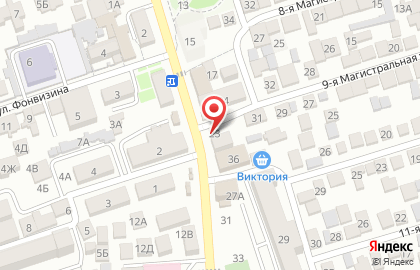 Продовольственный магазин в Советском районе на карте
