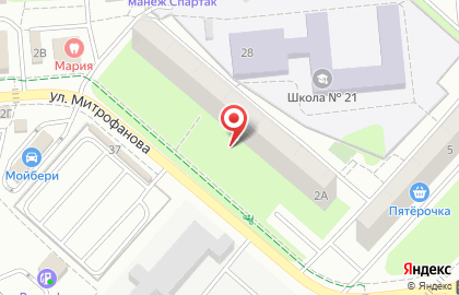 Социально-реабилитационный центр для несовершеннолетних детей на улице Митрофанова на карте
