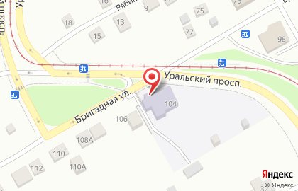 Детский сад №19 на Бригадной улице на карте