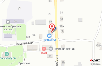Продуктовый магазин в Волгограде на карте