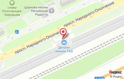 Автосервис, ИП Кучеров А.С. на проспекте Народного Ополчения на карте