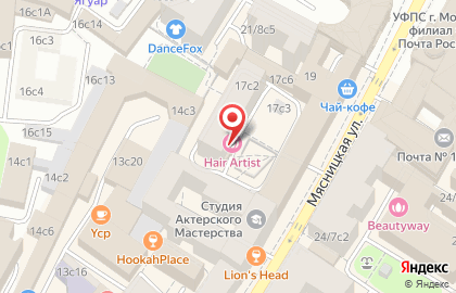Антикафе-коворкинг CheckPoint на Сретенском бульваре на карте