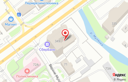 Банкомат Западно-Уральский банк на улице Космонавтов, 349 на карте