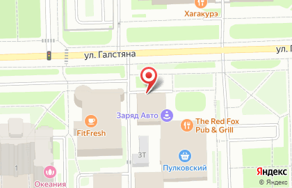 Терминал СберБанк на Пулковском шоссе на карте