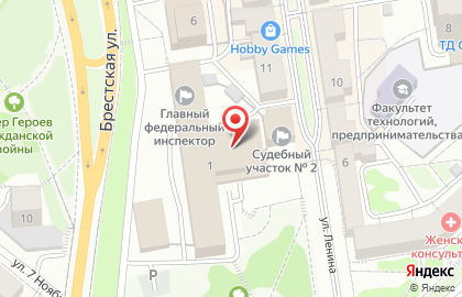 Основа на улице Ленина на карте